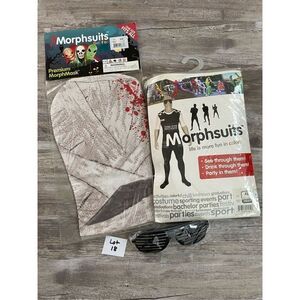 Morphsuits Crime Scene Investigator Halloween Costume Mask Size XL Lot 18